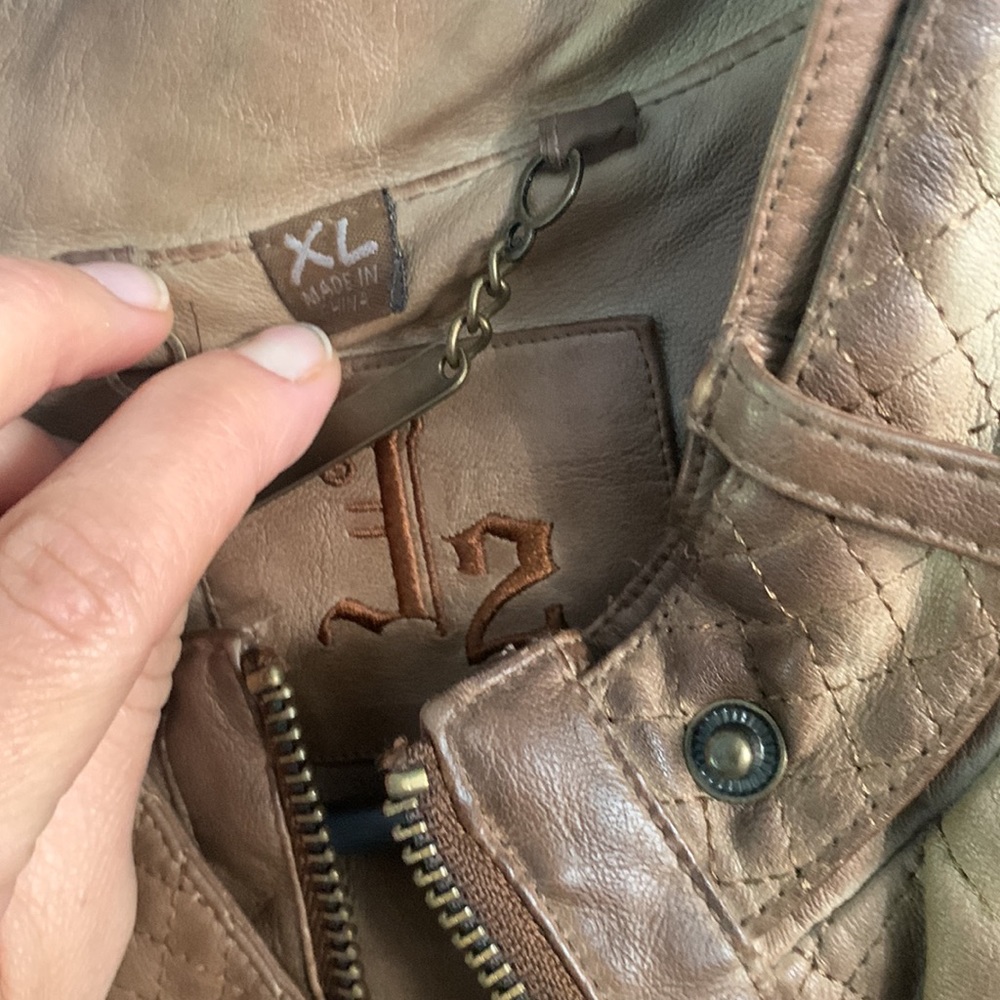 Brown Leather Jacket - image 7